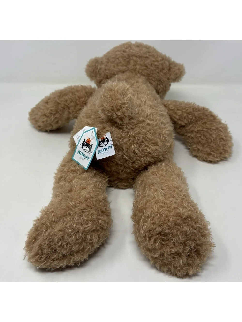 Jellycat Theodore Bear Medium Plush THE2B Curly Brown Teddy Stuffed Animal NWT